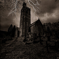 Buy canvas prints of Christ Church, Aberbeeg by Lee Kershaw
