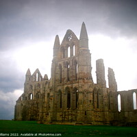 Buy canvas prints of Whitby Abbey Atmospheric by Fiona Williams