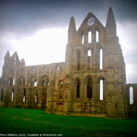 Buy canvas prints of Whitby Abbey Atmospheric by Fiona Williams