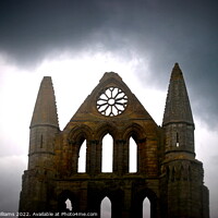Buy canvas prints of Whitby Abbey Front by Fiona Williams