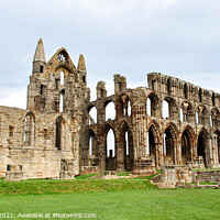 Buy canvas prints of Whitby  Abbey ruins  by Fiona Williams