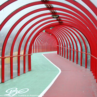 Buy canvas prints of SECC Walkway by Fiona Williams