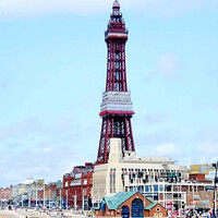 Buy canvas prints of Blackpool Tower by Fiona Williams