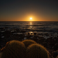 Buy canvas prints of Sunset in Lanzarote  by Andy Dow