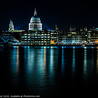 Buy canvas prints of St Pauls from South Bank by Neil Porter