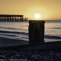 Buy canvas prints of Sunrise Over The Groynes by Callum Sulsh