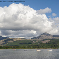 Buy canvas prints of Isle of Arran - View of Goatfell and Brodick Bay  - Scotland by Iain Gordon