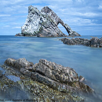 Buy canvas prints of Bow Fiddle Rock Portknockie - Long Exposure North East Coast Scotland by Iain Gordon