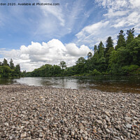 Buy canvas prints of River Tay at Dunkeld Perthshire Scotland by Iain Gordon