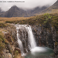 Buy canvas prints of Fairy Pools and Cuillin Mountains Isle of Skye Scotland by Iain Gordon