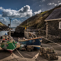 Buy canvas prints of Portloe Harbour by Alan Barker