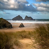 Buy canvas prints of Carter's Rocks, Holywell Bay, Cornwall by Alan Barker