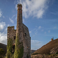 Buy canvas prints of Wheal Ellen Engine House by Alan Barker