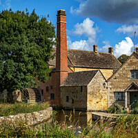Buy canvas prints of The Water Mill at Lower Slaughter, Cotswolds by Alan Barker