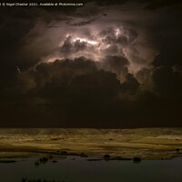 Buy canvas prints of Desert lightning  by Nigel Chester