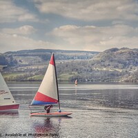 Buy canvas prints of Boats on Ullswater by Zoe Rawcliffe