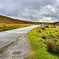 Buy canvas prints of Moody sky over Forest of Bowland road Lancashire by Dee Lister