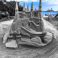 Buy canvas prints of Sand Castle in Tenerife  by Janet Kelly