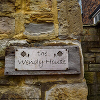 Buy canvas prints of The wendy house sign by Janet Kelly