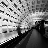 Buy canvas prints of Washington DC Subway B&W  by Ross Aird