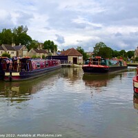 Buy canvas prints of Narrow Boats On Kennet and Avon Canal by Sheila Ramsey