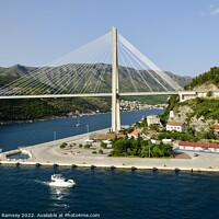 Buy canvas prints of Franjo Tudman Bridge Dubrovnik by Sheila Ramsey