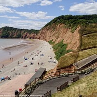 Buy canvas prints of The Beach At Sidmouth by Sheila Ramsey