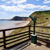 Buy canvas prints of Viewpoint Over Sidmouth Beach by Sheila Ramsey