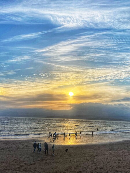 Golden Hour At Exmouth Picture Board by Sheila Ramsey
