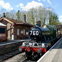 Buy canvas prints of Steam Train Bishops Lydeard by Sheila Ramsey
