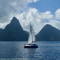 Buy canvas prints of Pitons St Lucia by Sheila Ramsey