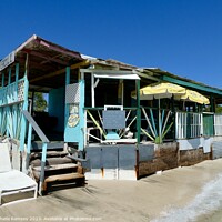 Buy canvas prints of Cockleshell Beach Bar by Sheila Ramsey
