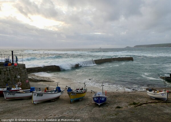 Evening At Sennen Cove Picture Board by Sheila Ramsey