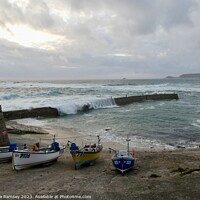 Buy canvas prints of Evening At Sennen Cove by Sheila Ramsey