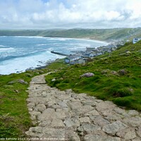 Buy canvas prints of Path To Sennen Cove by Sheila Ramsey