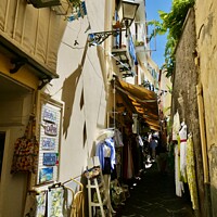 Buy canvas prints of Shopping Street Sorrento by Sheila Ramsey