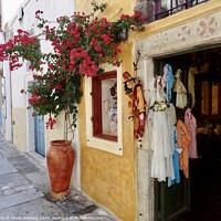 Buy canvas prints of Shop Doorway Santorini by Sheila Ramsey