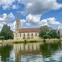 Buy canvas prints of The church at Marlow by Sheila Ramsey