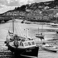 Buy canvas prints of The Harbour At Mousehole by Sheila Ramsey