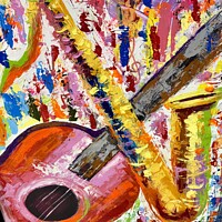 Buy canvas prints of The Art  Of  Music Puerto Rico by Sheila Ramsey
