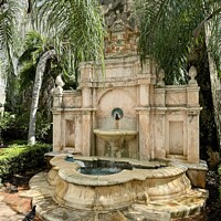 Buy canvas prints of Water Fountain Old San Juan by Sheila Ramsey