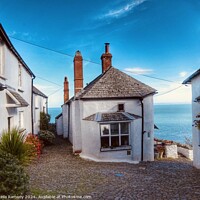 Buy canvas prints of Clovelly Houses by Sheila Ramsey