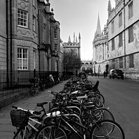 Buy canvas prints of The Bicycles  Of Oxford by Sheila Ramsey