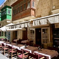 Buy canvas prints of Valletta Restaurant  by Sheila Ramsey