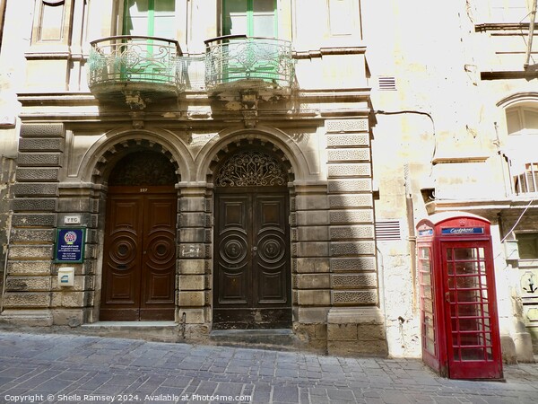 Valletta Doorways Picture Board by Sheila Ramsey