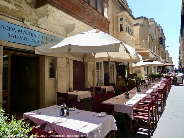 Ready For Dinner In  Valletta Picture Board by Sheila Ramsey