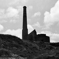 Buy canvas prints of The Old Geevor Tin Mine Cornwall by Sheila Ramsey