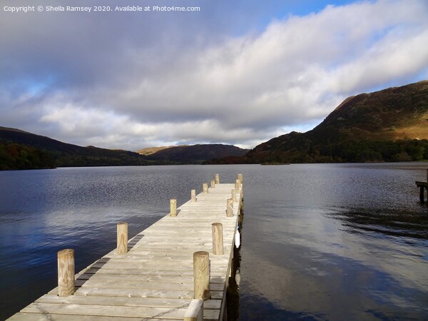Jetty Lake Ullswater Picture Board by Sheila Ramsey