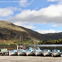 Buy canvas prints of Boats for hire Ullswater  by Sheila Ramsey