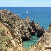 Buy canvas prints of Coastal scenery The Algarve by Sheila Ramsey